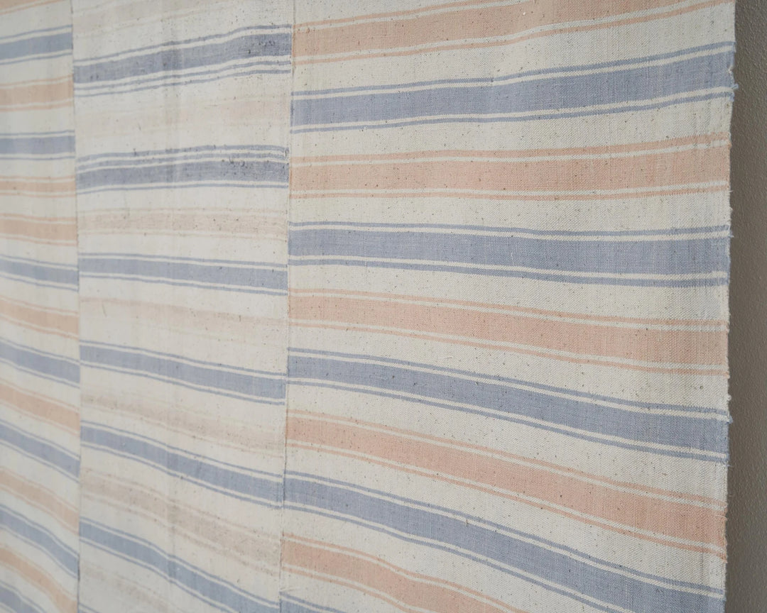 Multicolor Turkish Kilim Rug 5'5" x 10'1" Flat-Weave close-up