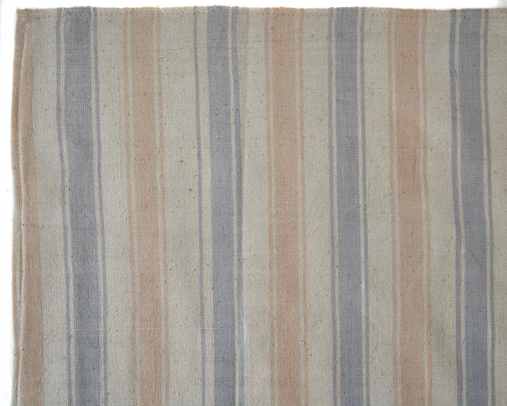 Multicolor Turkish Kilim Rug 5'5" x 10'1" Flat-Weave field