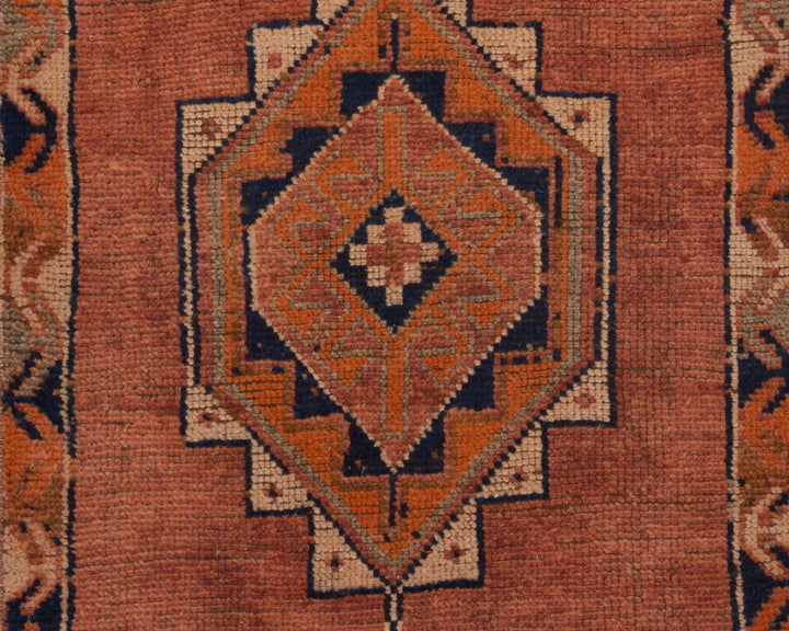 Multicolor Turkish Oushak Rug 3' 2" x 11' 8" Hand-Knotted | No. VR93779