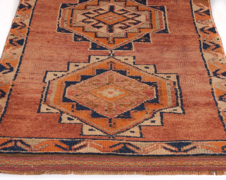 Multicolor Turkish Oushak Rug 3' 2" x 11' 8" Hand-Knotted | No. VR93779