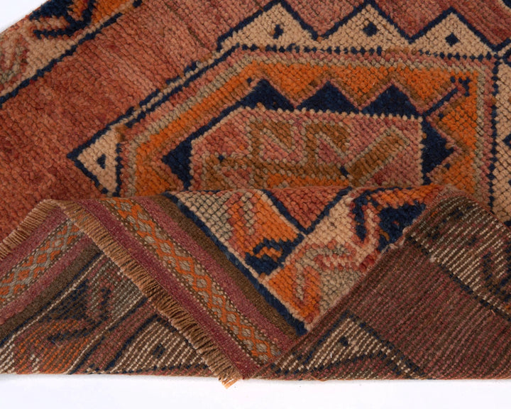 Multicolor Turkish Oushak Rug 3' 2" x 11' 8" Hand-Knotted | No. VR93779