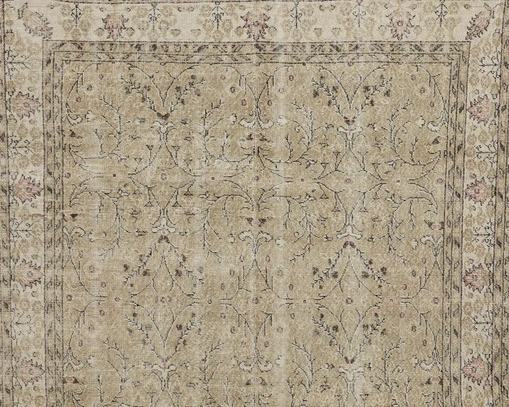 Multicolor Turkish Oushak Rug 6'3" x 10'2" Hand-Knotted | No. VR93810