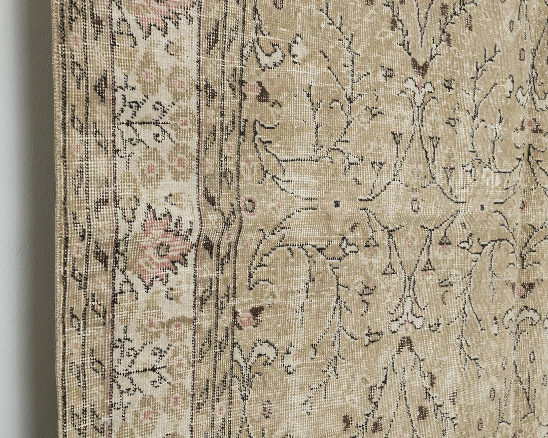Multicolor Turkish Oushak Rug 6'3" x 10'2" Hand-Knotted | No. VR93810