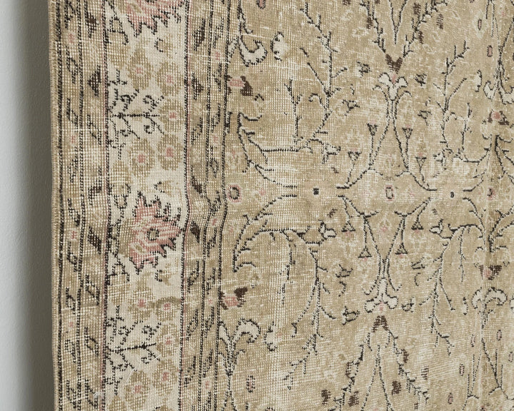 Multicolor Turkish Oushak Rug 6'3" x 10'2" Hand-Knotted | No. VR93810
