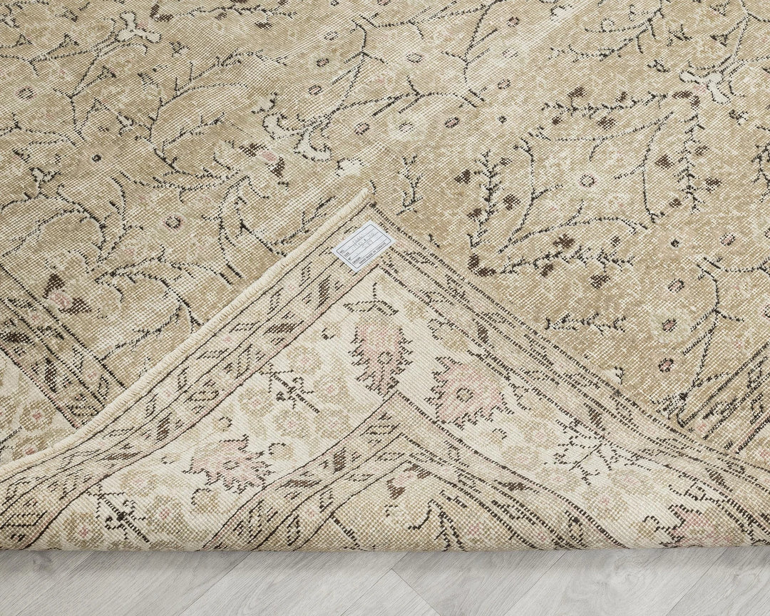 Multicolor Turkish Oushak Rug 6'3" x 10'2" Hand-Knotted | No. VR93810