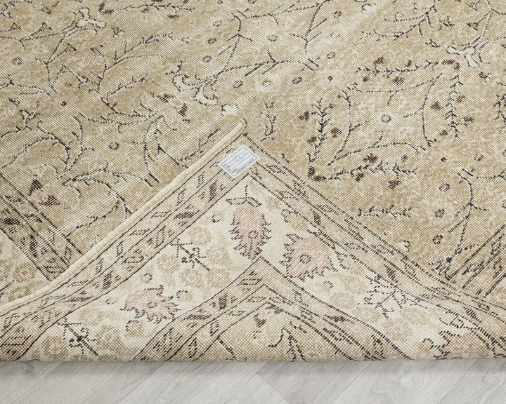 Multicolor Turkish Oushak Rug 6'3" x 10'2" Hand-Knotted | No. VR93810