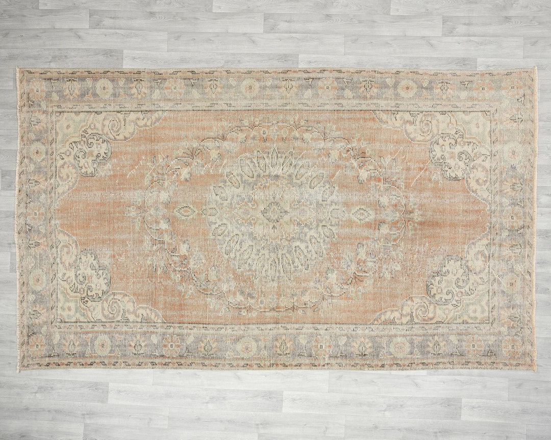 Multicolor Turkish Oushak Rug 5' 11" x 9' 7" Hand-Knotted | No. VR93882