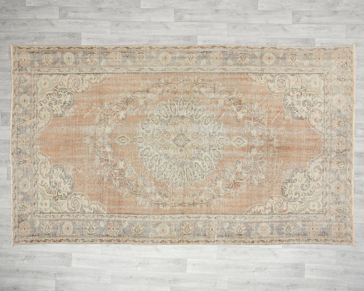 Multicolor Turkish Oushak Rug 5' 11" x 9' 7" Hand-Knotted | No. VR93882