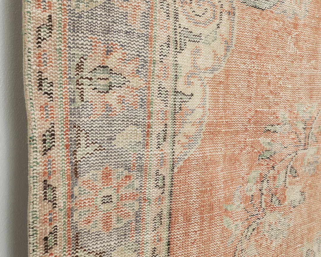 Multicolor Turkish Oushak Rug 5' 11" x 9' 7" Hand-Knotted | No. VR93882