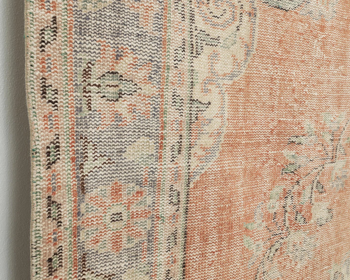 Multicolor Turkish Oushak Rug 5' 11" x 9' 7" Hand-Knotted | No. VR93882