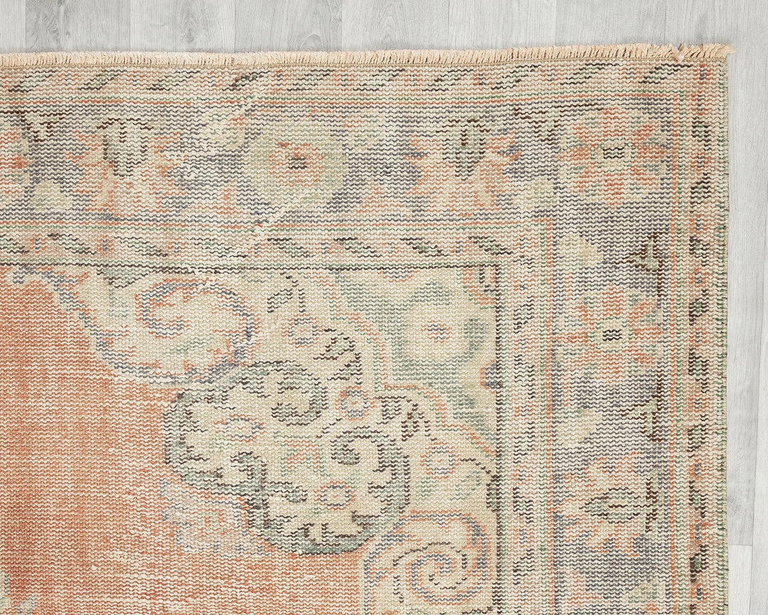 Multicolor Turkish Oushak Rug 5' 11" x 9' 7" Hand-Knotted | No. VR93882
