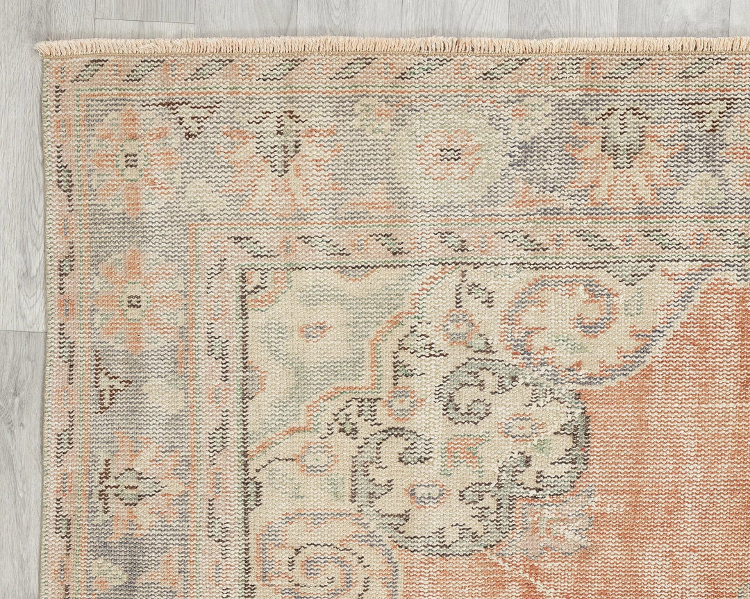 Multicolor Turkish Oushak Rug 5' 11" x 9' 7" Hand-Knotted | No. VR93882