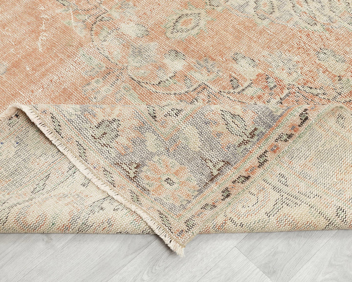 Multicolor Turkish Oushak Rug 5' 11" x 9' 7" Hand-Knotted | No. VR93882