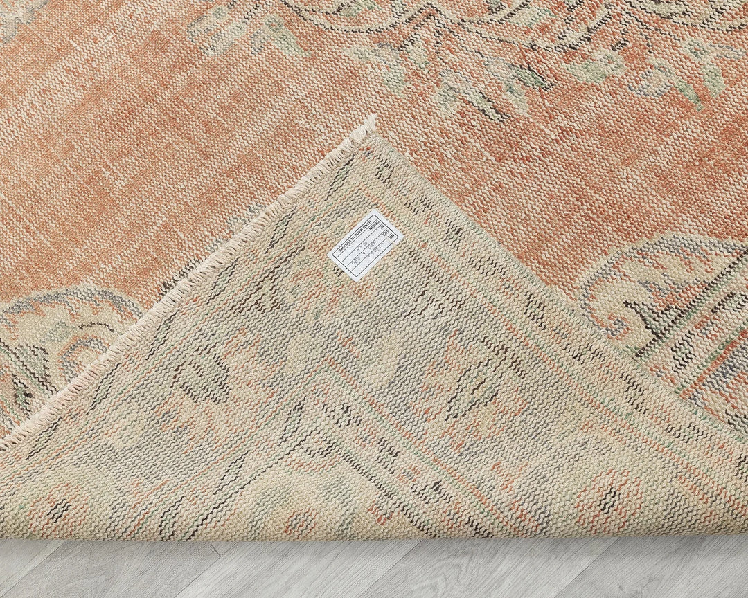Multicolor Turkish Oushak Rug 5' 11" x 9' 7" Hand-Knotted | No. VR93882