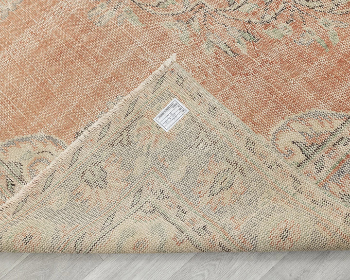 Multicolor Turkish Oushak Rug 5' 11" x 9' 7" Hand-Knotted | No. VR93882