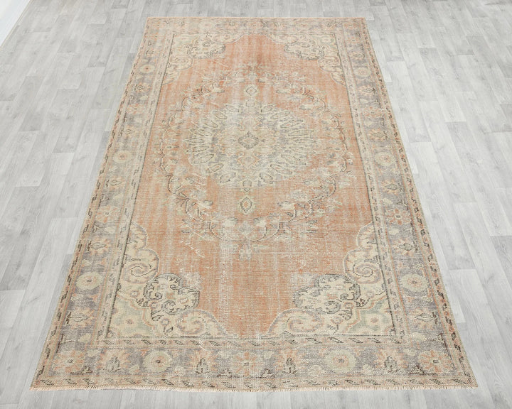Multicolor Turkish Oushak Rug 5' 11" x 9' 7" Hand-Knotted | No. VR93882