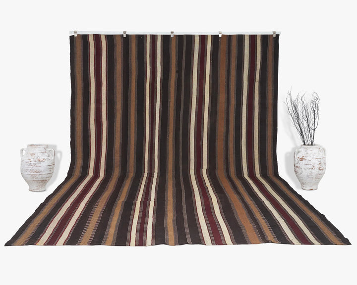 Multicolor Turkish Kilim Rug 9' 2" x 13' Flat-Weave | No. VR93927