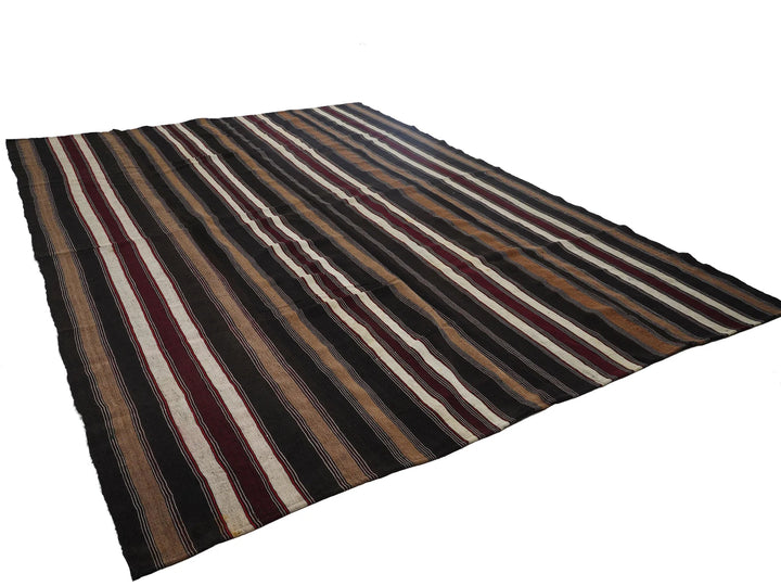 Multicolor Turkish Kilim Rug 9' 2" x 13' Flat-Weave | No. VR93927