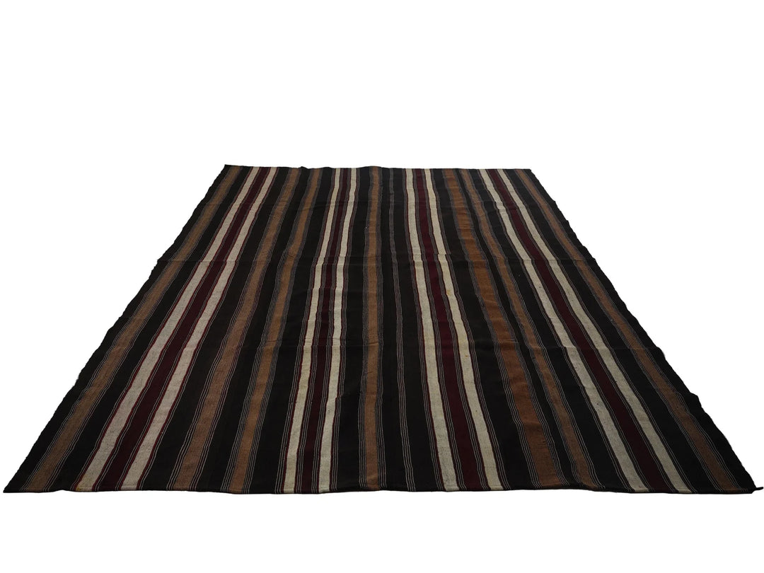 Multicolor Turkish Kilim Rug 9' 2" x 13' Flat-Weave | No. VR93927
