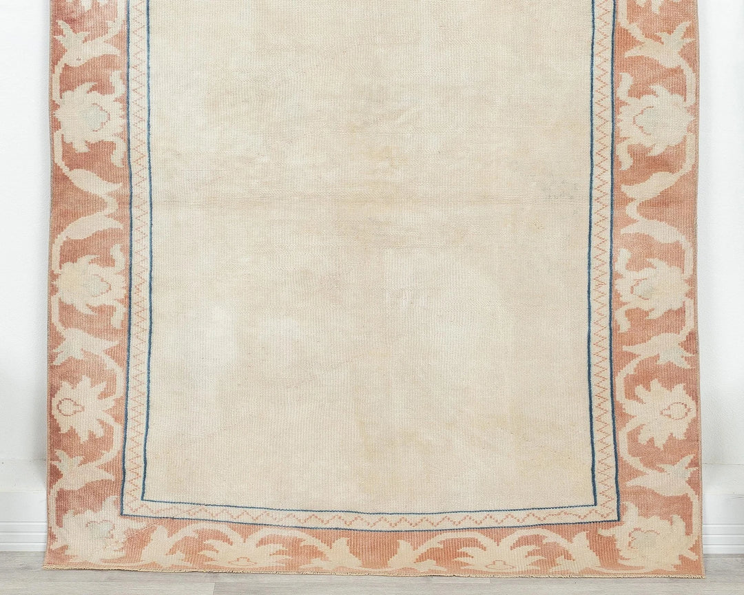 Multicolor Turkish Oushak Rug 4' x 5' 5" Hand-Knotted | No. VR93995