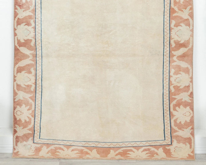 Multicolor Turkish Oushak Rug 4' x 5' 5" Hand-Knotted | No. VR93995