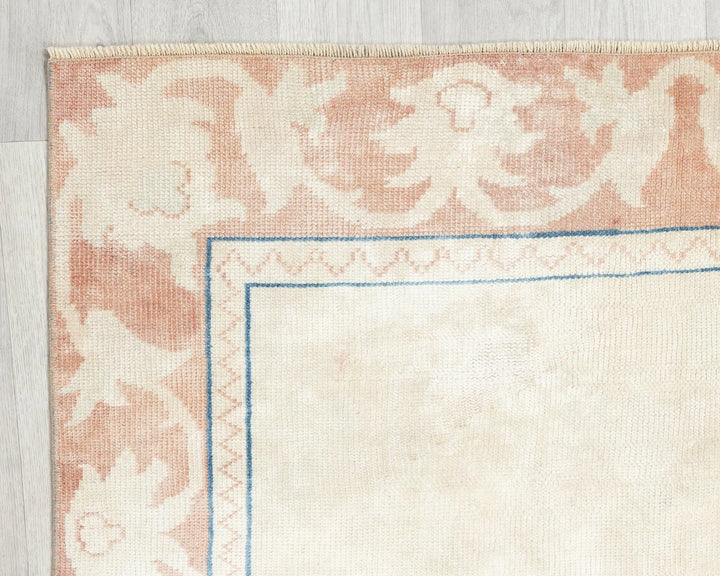 Multicolor Turkish Oushak Rug 4' x 5' 5" Hand-Knotted | No. VR93995