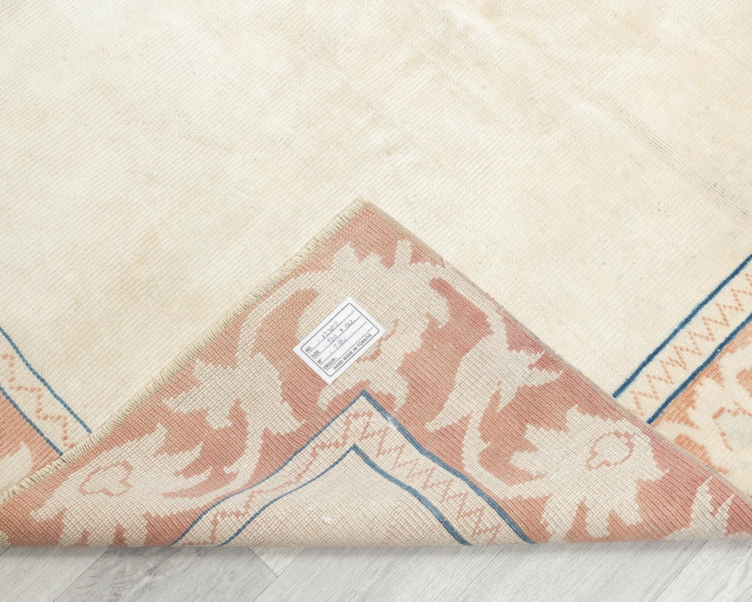 Multicolor Turkish Oushak Rug 4' x 5' 5" Hand-Knotted | No. VR93995