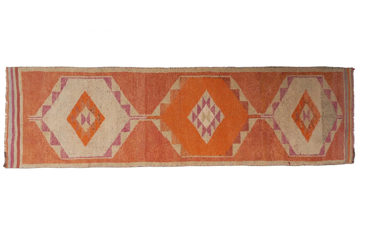 Multicolor Turkish Oushak Rug 3' x 10' 10" Hand-Knotted | No. VR94041