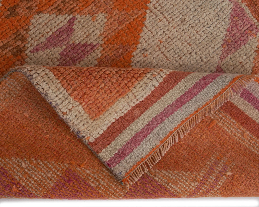 Multicolor Turkish Oushak Rug 3' x 10' 10" Hand-Knotted | No. VR94041
