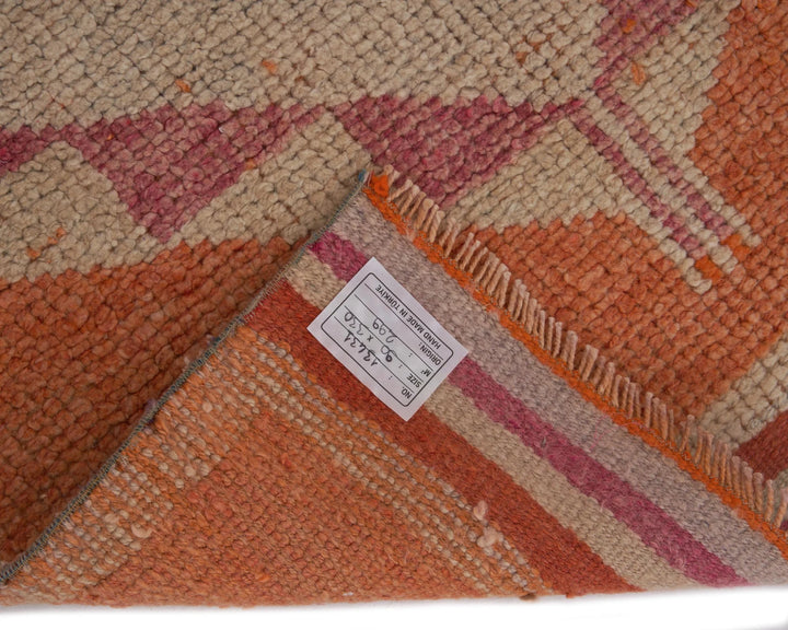 Multicolor Turkish Oushak Rug 3' x 10' 10" Hand-Knotted | No. VR94041