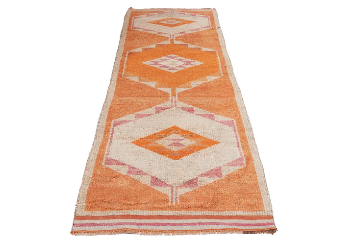 Multicolor Turkish Oushak Rug 3' x 10' 10" Hand-Knotted | No. VR94041