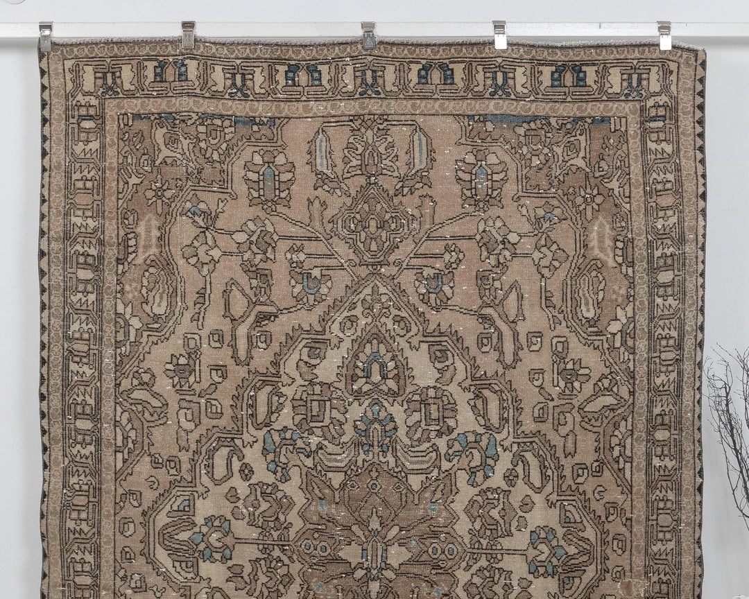Multicolor Turkish Oushak Rug 6'6" x 10' Hand-Knotted view