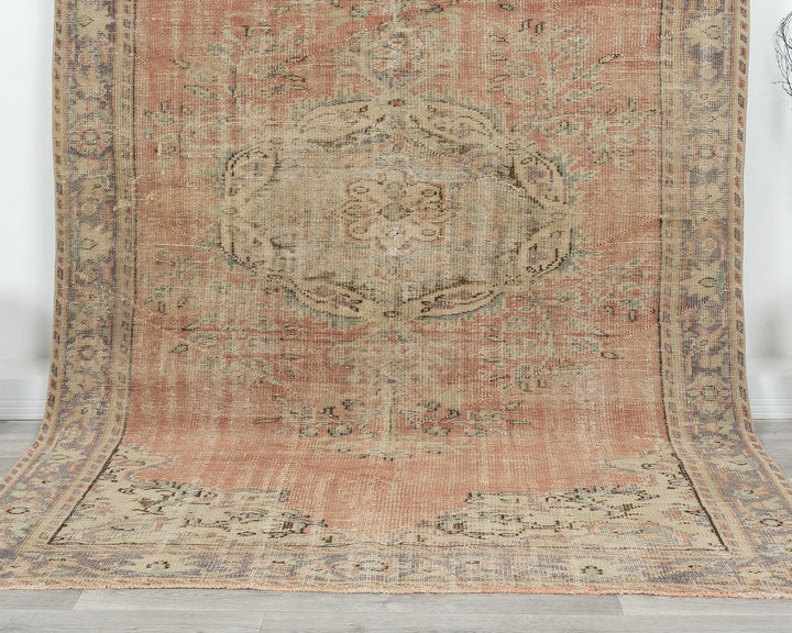 Multicolor Turkish Oushak Rug 6' x 9' 4" Hand-Knotted | No. VR94483