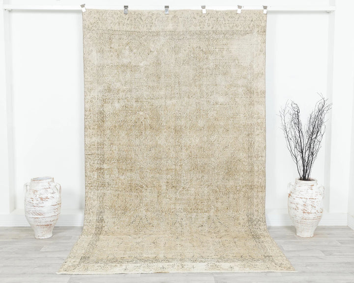 Multicolor Turkish Oushak Rug 5' 8" x 9' 11" Hand-Knotted | No. VR94545