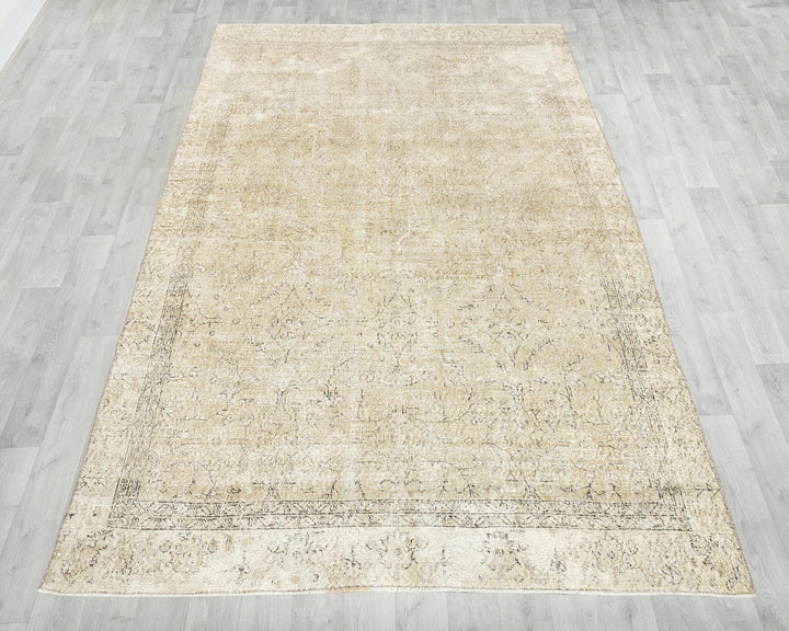 Multicolor Turkish Oushak Rug 5' 8" x 9' 11" Hand-Knotted | No. VR94545
