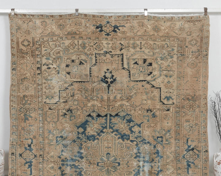 Multicolor Turkish Oushak Rug 7'8" x 10'11" Hand-Knotted | No. VR94672