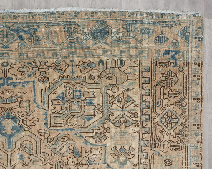 Multicolor Turkish Oushak Rug 7'8" x 10'11" Hand-Knotted | No. VR94672
