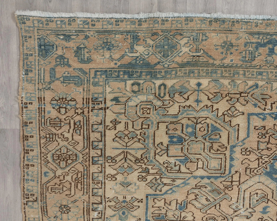 Multicolor Turkish Oushak Rug 7'8" x 10'11" Hand-Knotted | No. VR94672