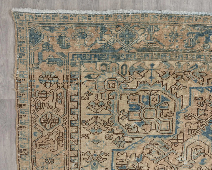 Multicolor Turkish Oushak Rug 7'8" x 10'11" Hand-Knotted | No. VR94672