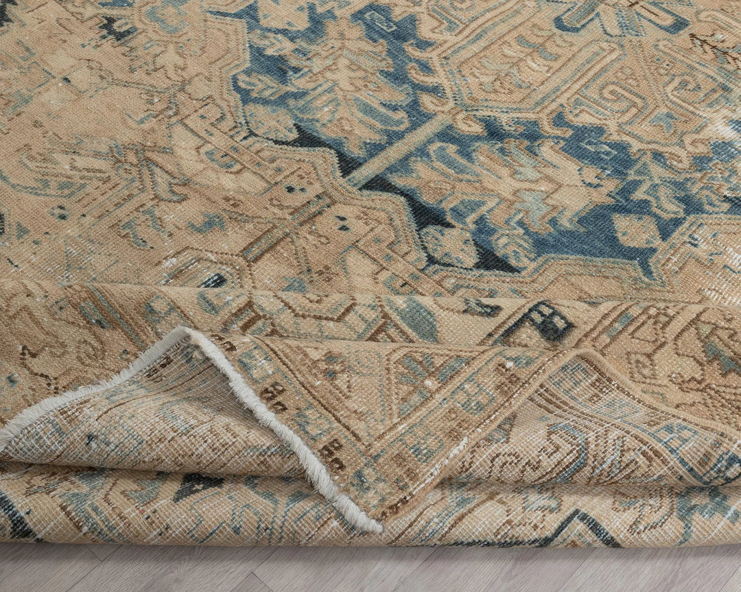 Multicolor Turkish Oushak Rug 7'8" x 10'11" Hand-Knotted | No. VR94672