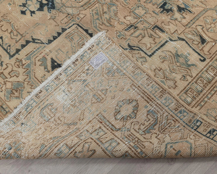 Multicolor Turkish Oushak Rug 7'8" x 10'11" Hand-Knotted | No. VR94672