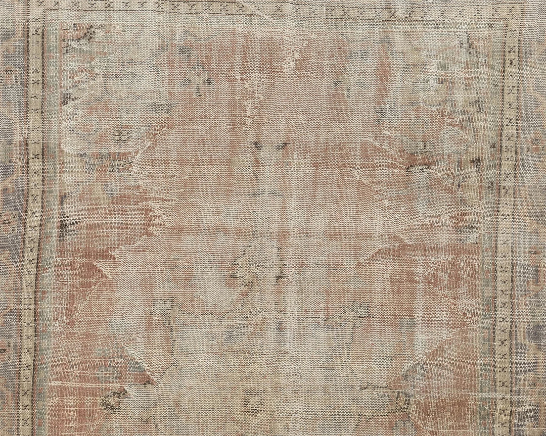 Multicolor Turkish Oushak Rug 5' 7" x 8' 6" Hand-Knotted | No. VR94684