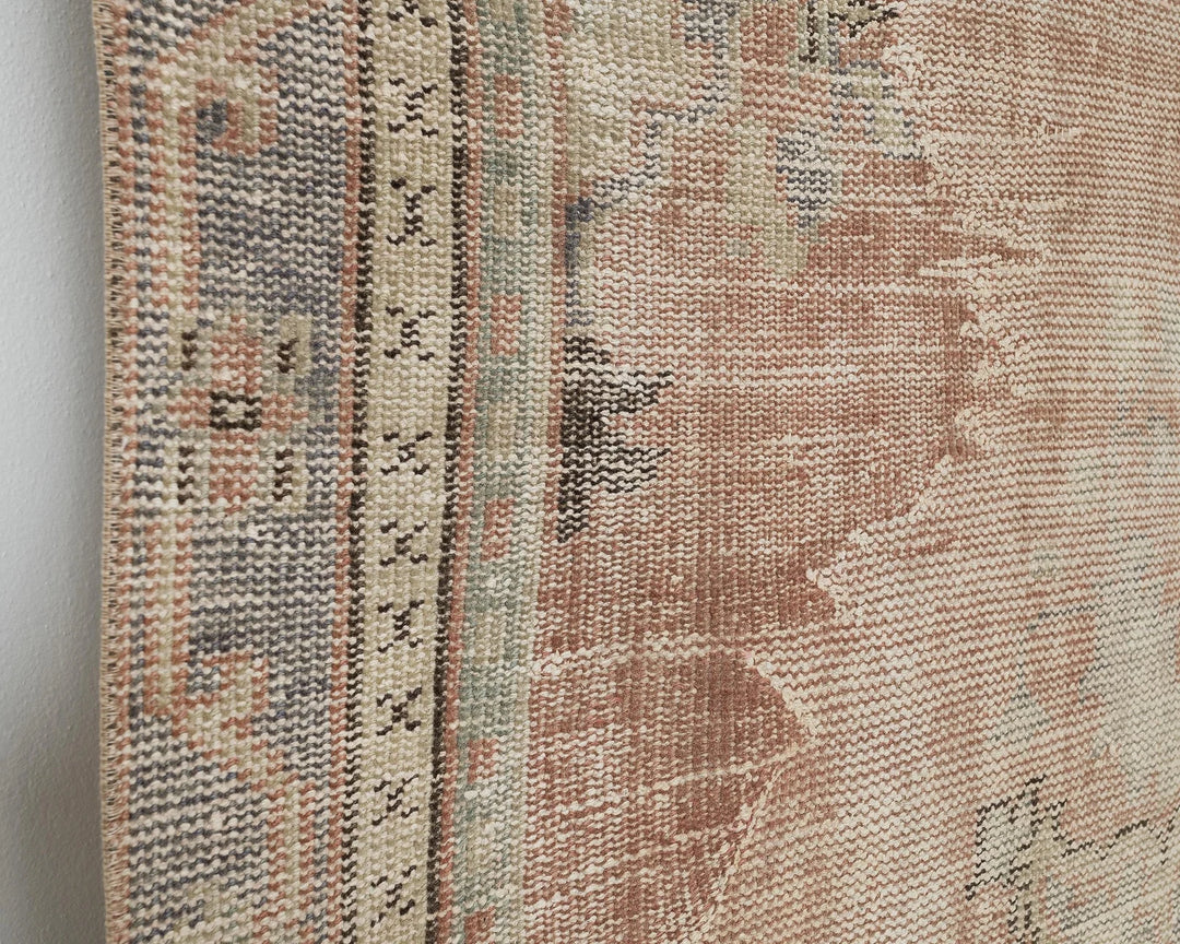 Multicolor Turkish Oushak Rug 5' 7" x 8' 6" Hand-Knotted | No. VR94684