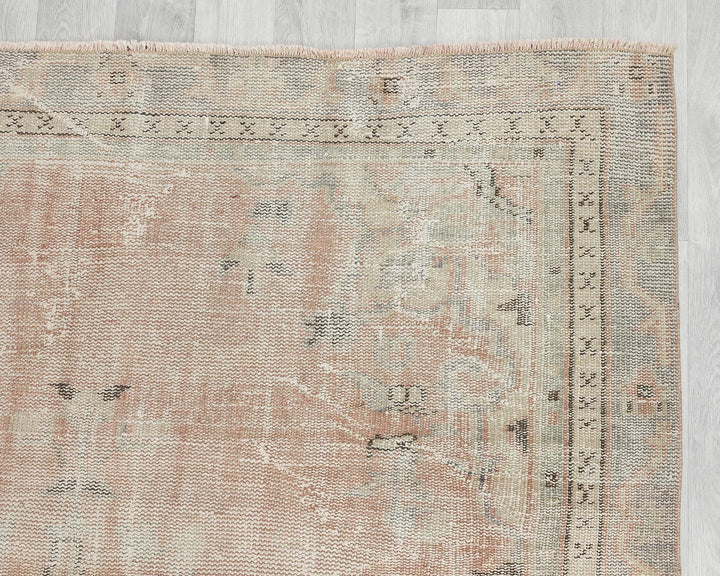 Multicolor Turkish Oushak Rug 5' 7" x 8' 6" Hand-Knotted | No. VR94684