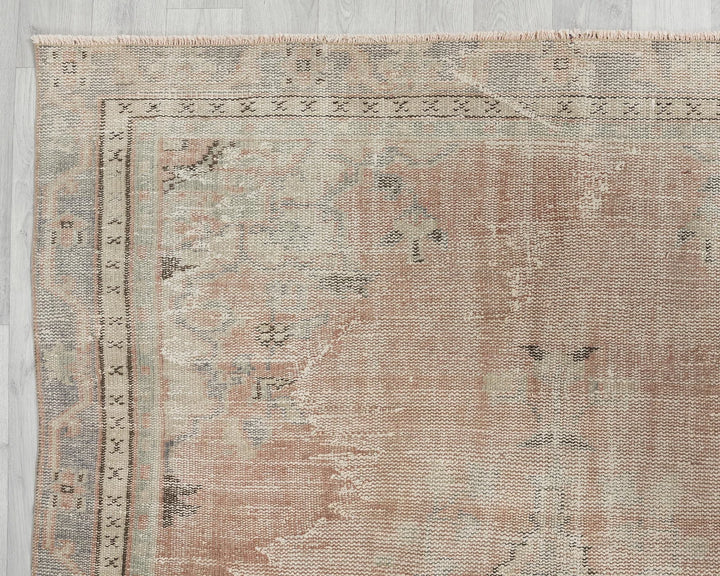 Multicolor Turkish Oushak Rug 5' 7" x 8' 6" Hand-Knotted | No. VR94684