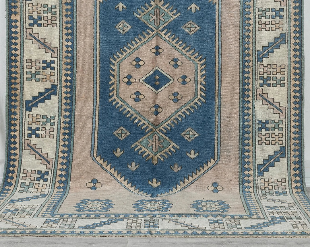 Multicolor Turkish Oushak Rug 9' 2" x 6' 1" Hand-Knotted | No. VR94700