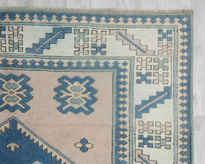 Multicolor Turkish Oushak Rug 9' 2" x 6' 1" Hand-Knotted | No. VR94700