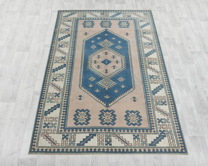 Multicolor Turkish Oushak Rug 9' 2" x 6' 1" Hand-Knotted | No. VR94700