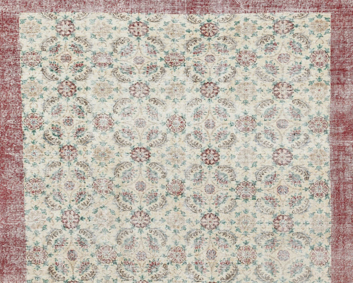 Multicolor Turkish Oushak Rug 9' 11" x 6' 9" Hand-Knotted | No. VR94816
