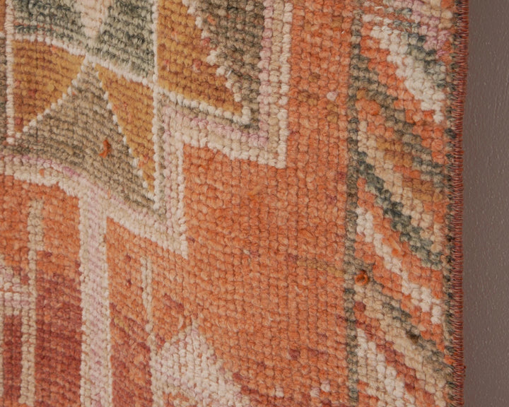 Multicolor Turkish Oushak Rug 2'5" x 9'5" Hand-Knotted | No. VR94891